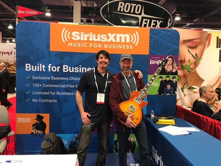 Congratulations to our winner, Mark, from the International Pizza Expo taking home a brand new guitar!